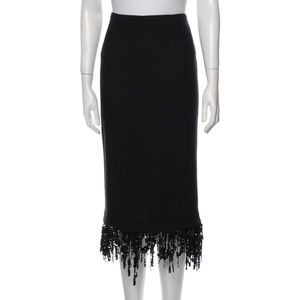 Is a Arden Black Wool Skirt with Sequin Trim